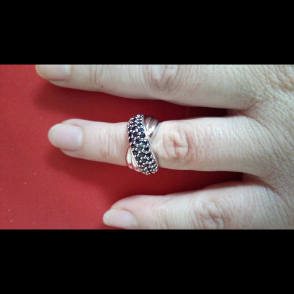 BEAUTIFUL SALE RINGS STERLING SILVER RINGS WITH RU - Picture 2 of 7
